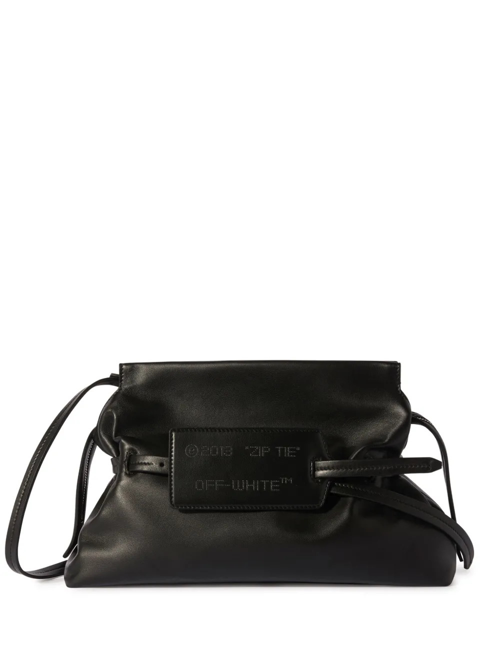 Off-White Zip Tie Leather Clutch Bag | Black | FARFETCH | Farfetch Global