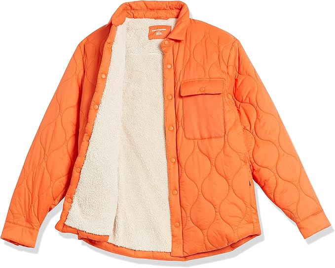 Amazon Essentials Men's Water-Resistant Sherpa Lined Quilted Shirt Jacket | Amazon (US)
