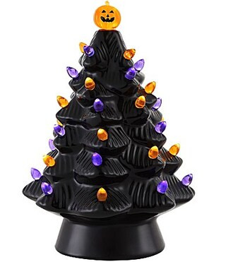 Mr. Halloween LED 11.75 Ceramic Halloween Tree - Black | Dillard's