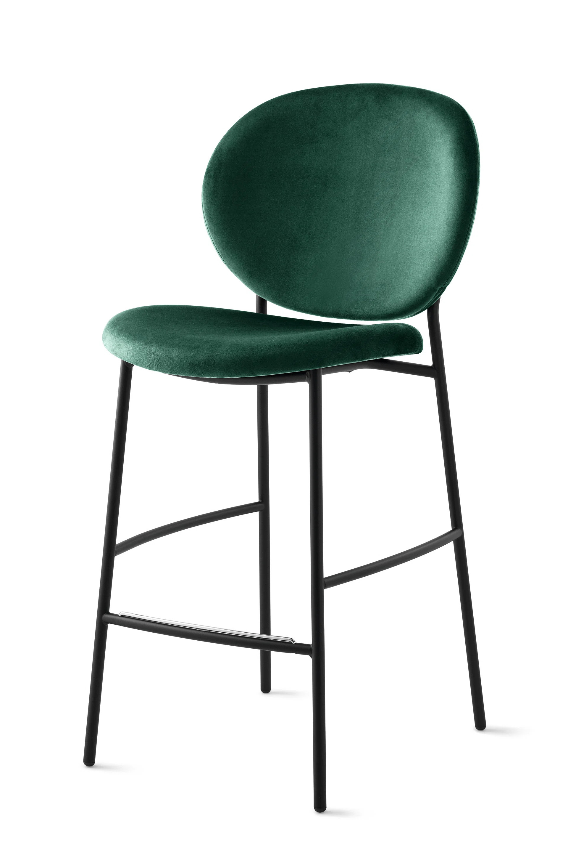 Calligaris Inès Upholstered Stool with Metal Frame | Perigold | Perigold