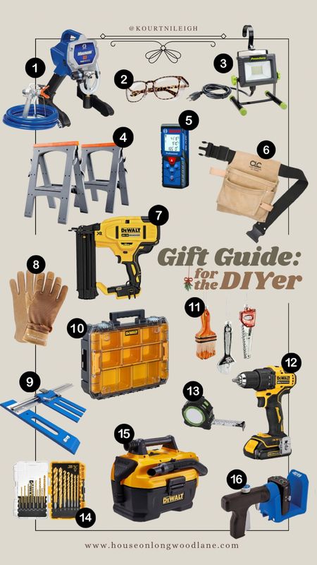 Holiday Gift Guide for the DIYer! These are the perfect gift options for the DIYer in your life. They are essential for any project ranging from beginner to elite! I have used all these myself and give them them great reviews.

#LTKGiftGuide #LTKHolidaySale #LTKHoliday