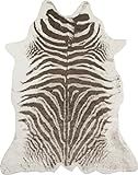 Erin Gates by Momeni Acadia Zebra Grey Faux Hide Area Rug 5'3" X 7'10 | Amazon (US)
