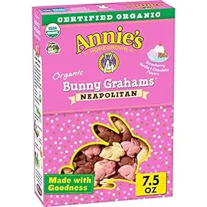 Annie's Organic Bunny Grahams Snacks, Neapolitan, 7.5 oz | Amazon (US)