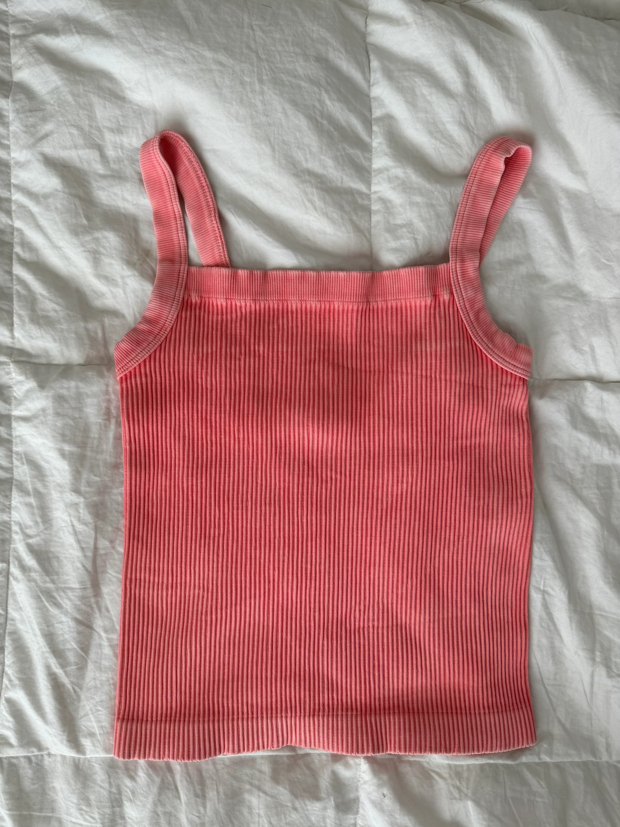 SQUARE NECK RIBBED TANK | Olivelynn Designs