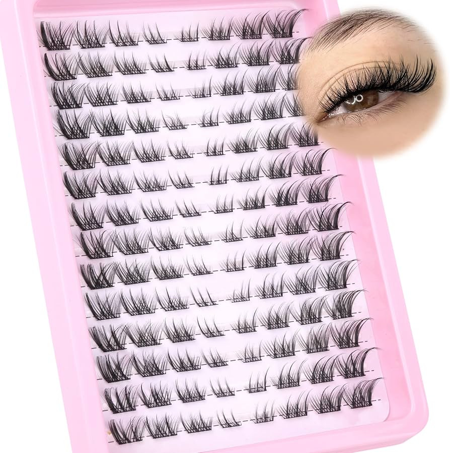 Lash Clusters Wispy Eyelash Clusters Eyelash Extensions 112pcs DIY Individual Lashes Extension 8-... | Amazon (US)