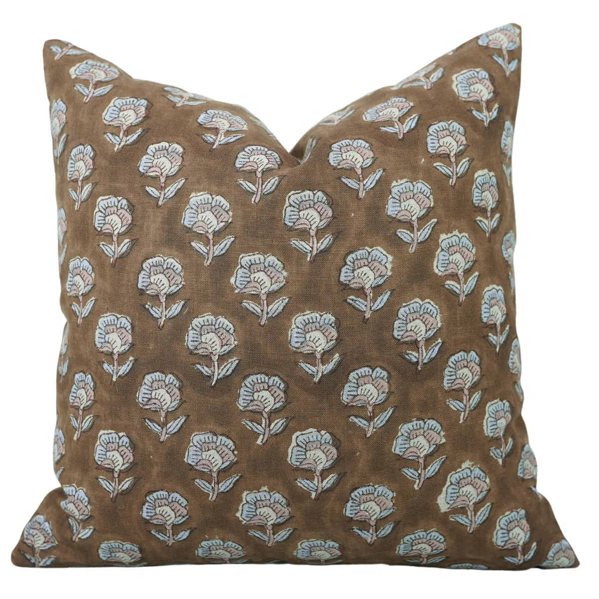 Fabdivine Handmade Block Print Artisan Boho Floral Pillow Cover Decorative Throw Cushion Cover fo... | Wayfair North America