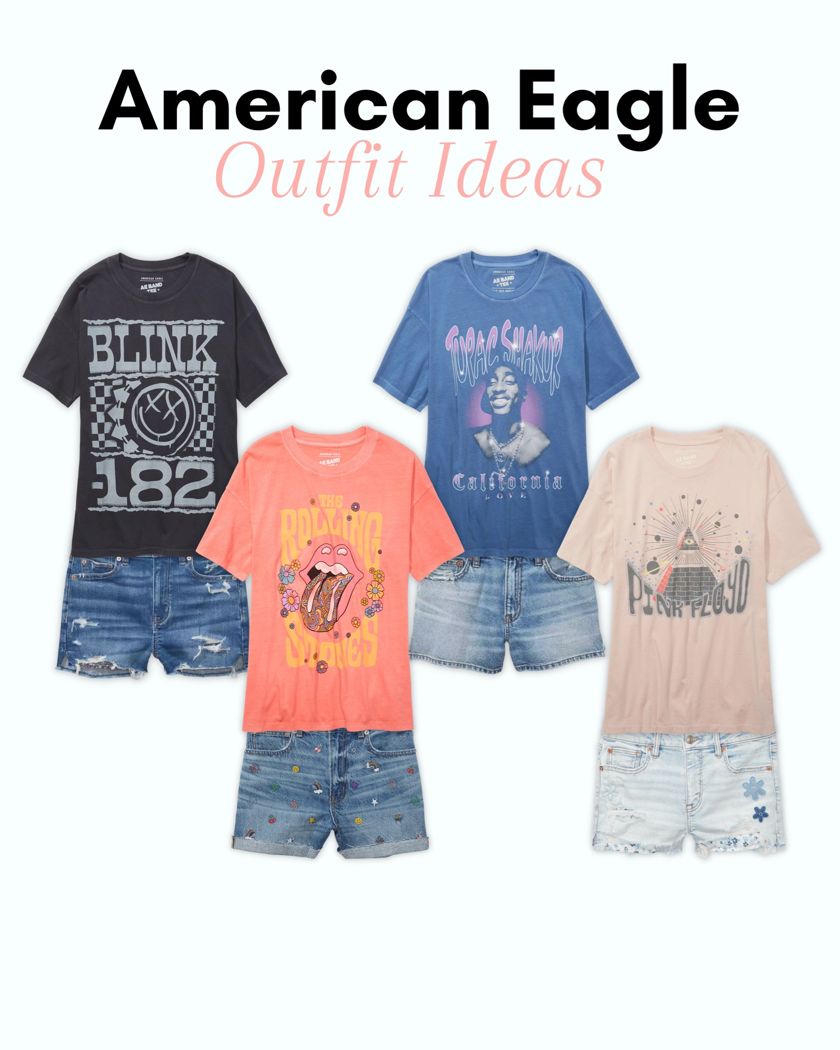 American Eagle Outfits, American Eagle Shorts, American Eagle Band Tees, American Eagle, Oversized Tops, Jean Shorts #ae #outfitideas

#LTKsalealert #LTKSale #LTKFind