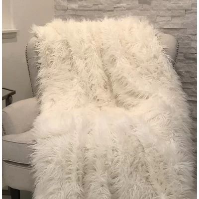 Mongolian Luxury Throw Plutus Brands Size: 60" W x 96" L | Wayfair North America