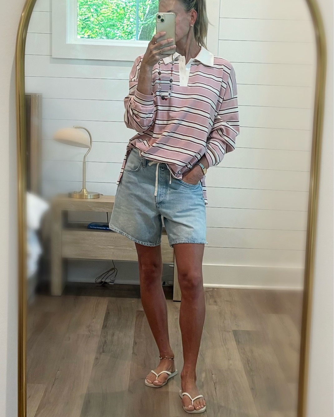 If you’re not ready to embrace “jorts” these are a great alternative! So soft they feel like sweatpants….and I love the drawstring detail! Polo tops by Glassworks Clothing of London!

#LTKootd #LTKOver40
