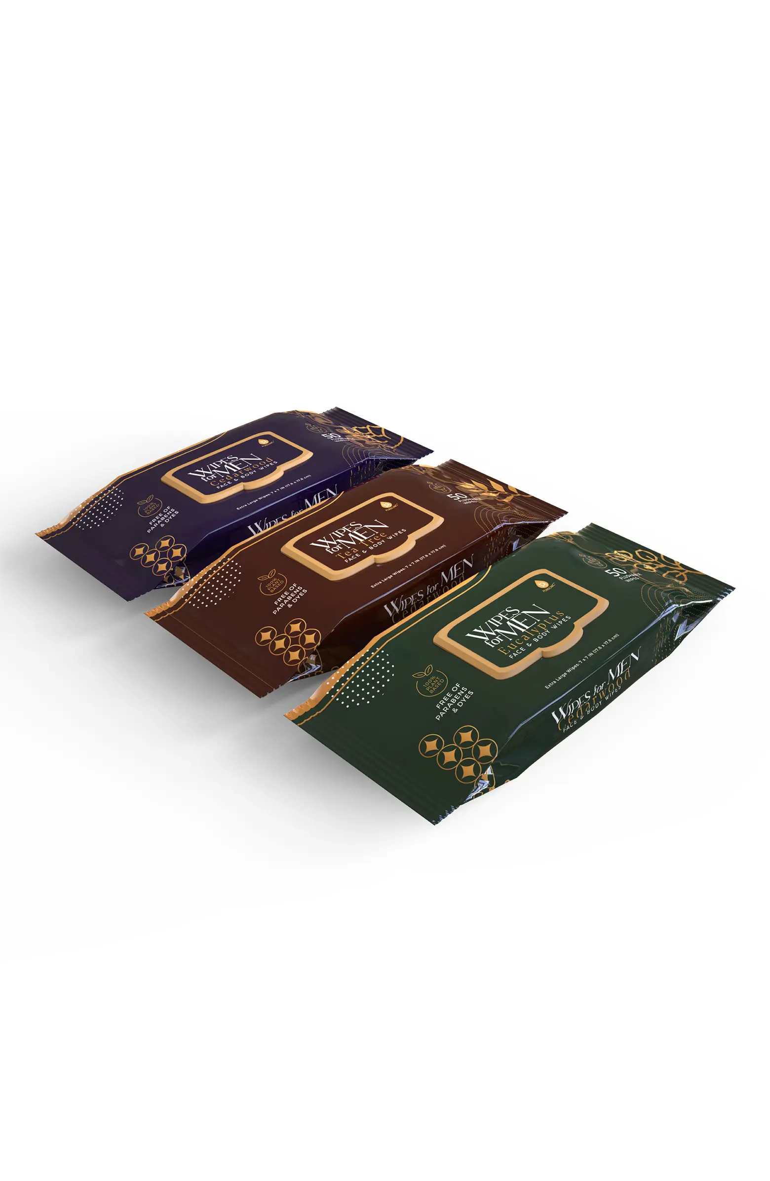 Men's Assorted Face and Body Wipes Cedarwood, Tea Tree, and Eucalyptus | Nordstrom