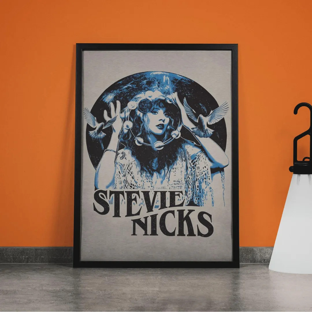 Stevie Nicks Canvas Art: Retro 70s Rock, Fleetwood Mac Icon - Etsy | Etsy (US)