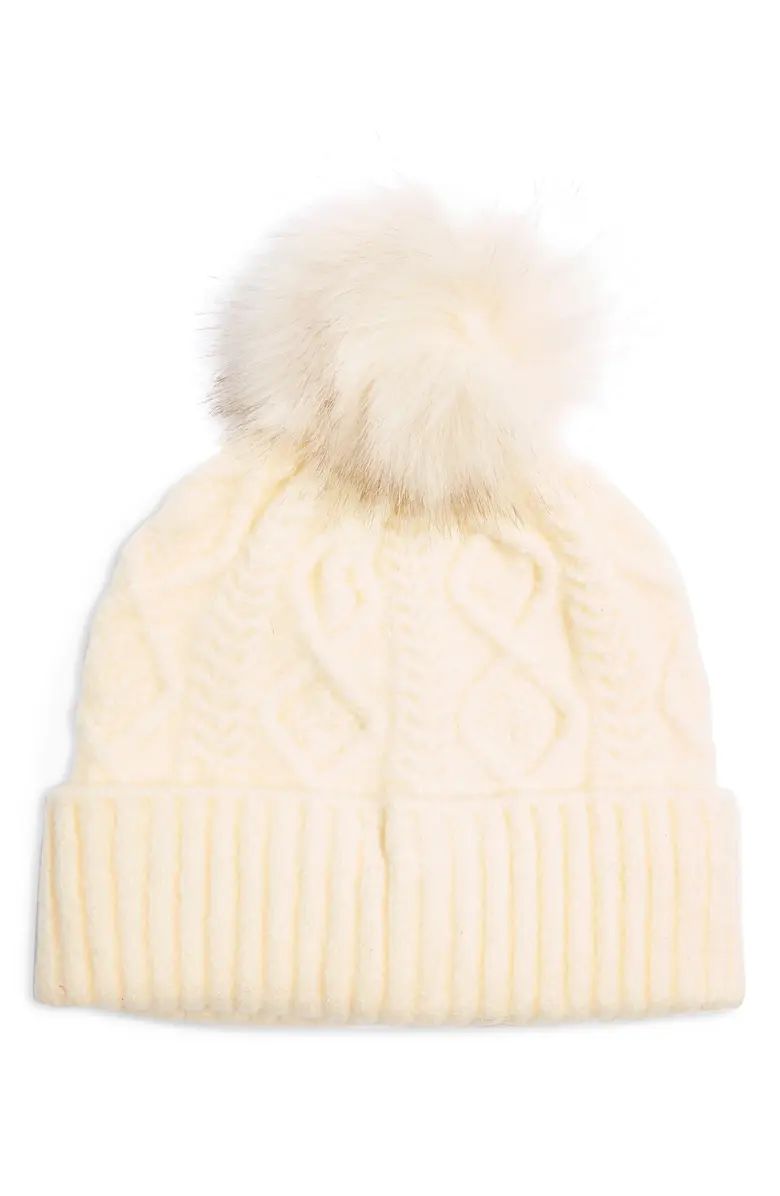 Cable Pom Beanie | Nordstrom