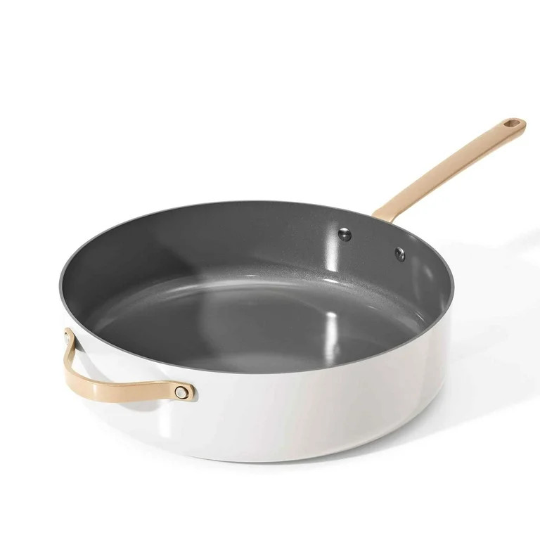 Beautiful 5.5 Quart Ceramic Non-Stick Sauté Pan, White Icing by Drew Barrymore | Walmart (US)