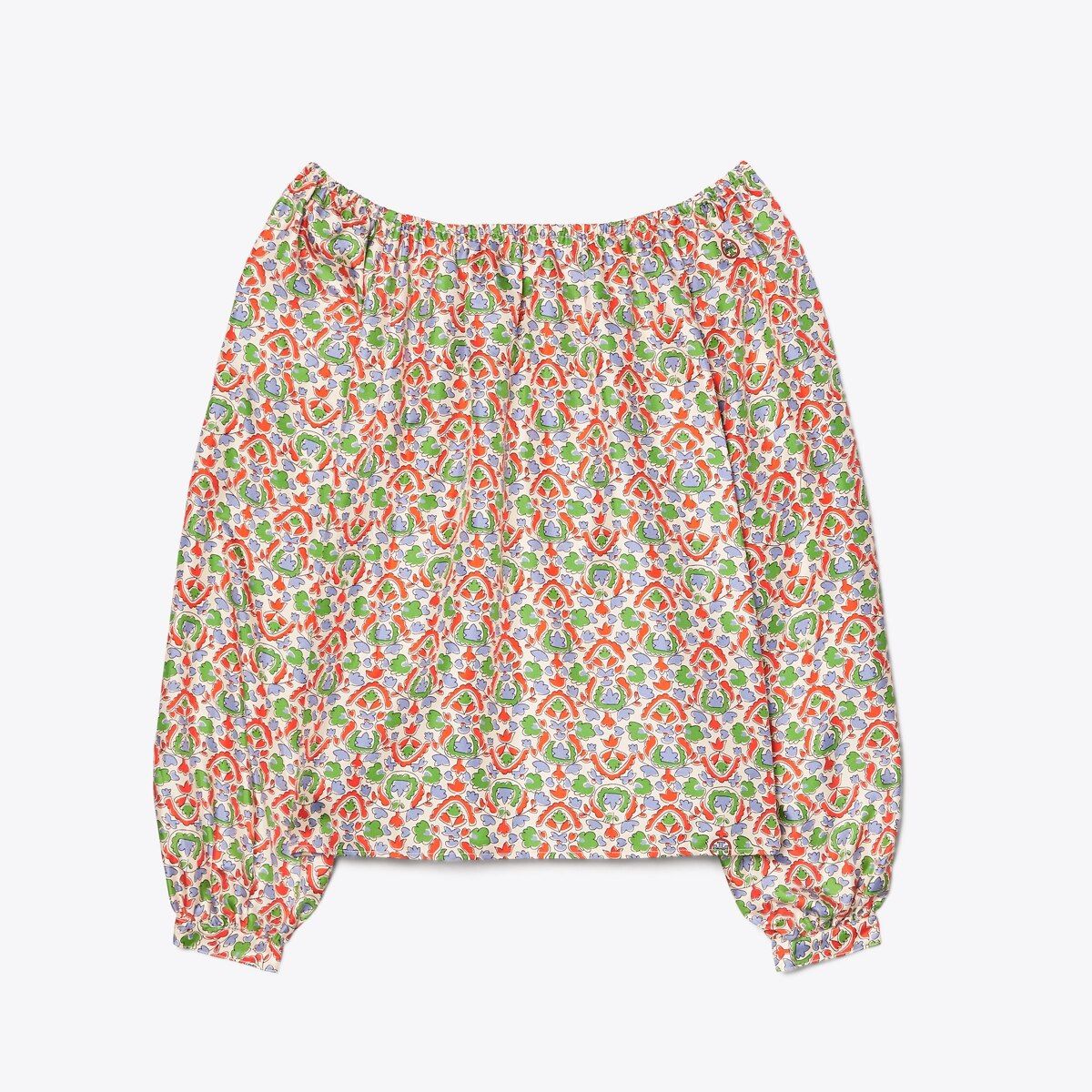 Printed Silk Twill Blouse | Tory Burch (US)