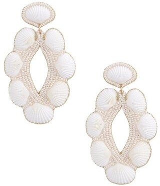 Beaded Shell Statement Drop Earrings | Dillard's