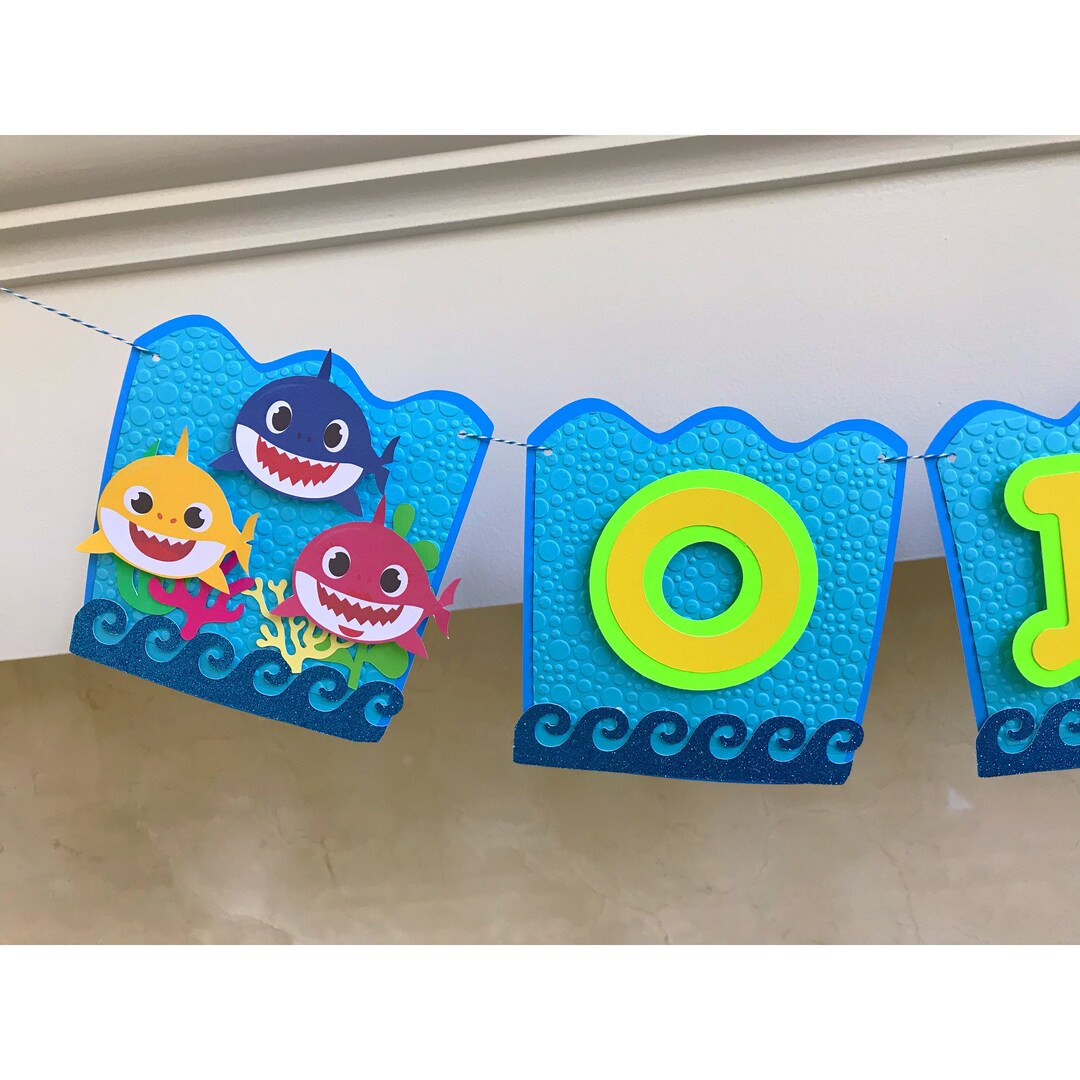 Baby Shark One Banner, Baby Shark Birthday Decor, Baby Shark Party, Baby Shark - Etsy | Etsy (US)