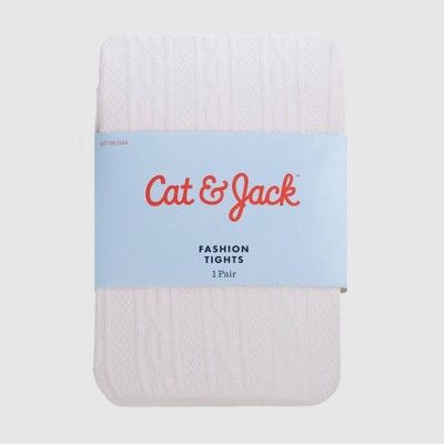 Toddler Girls' Solid Tights - Cat & Jack™ Ivory | Target