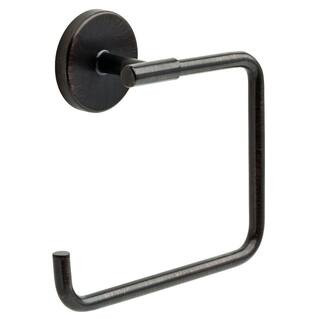Trinsic Towel Ring in Venetian Bronze | The Home Depot