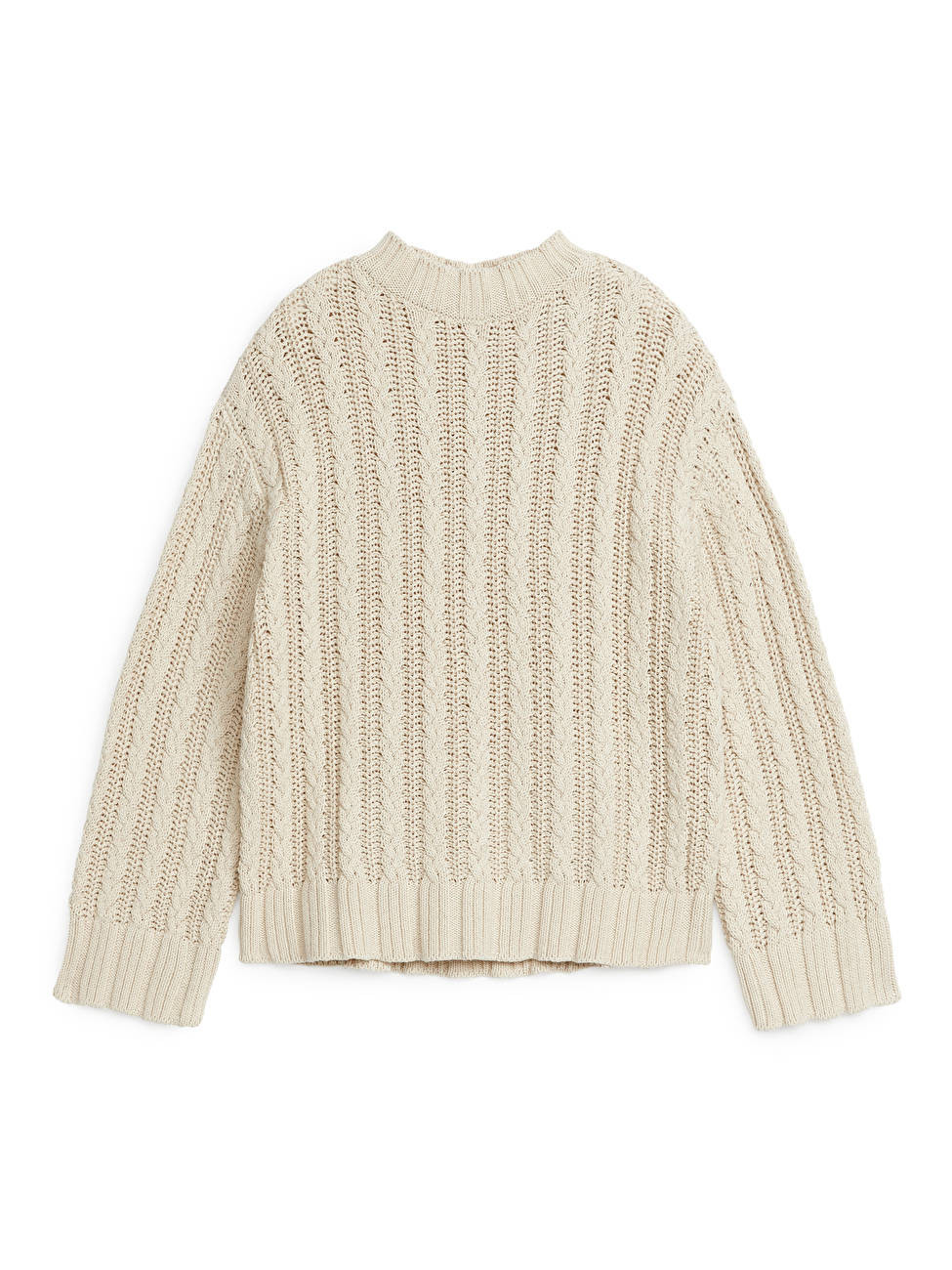 Cable-Knit Cotton Jumper | ARKET (US&UK)