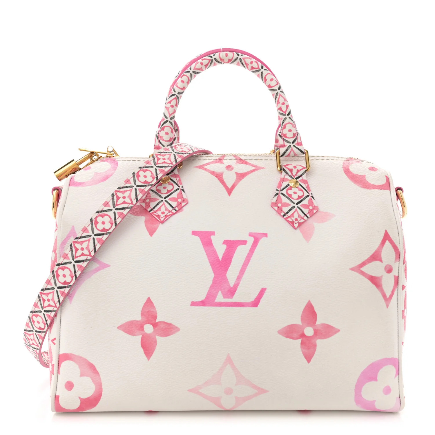 Monogram Giant By The Pool 2.0 Speedy Bandouliere 25 Rose | FASHIONPHILE (US)