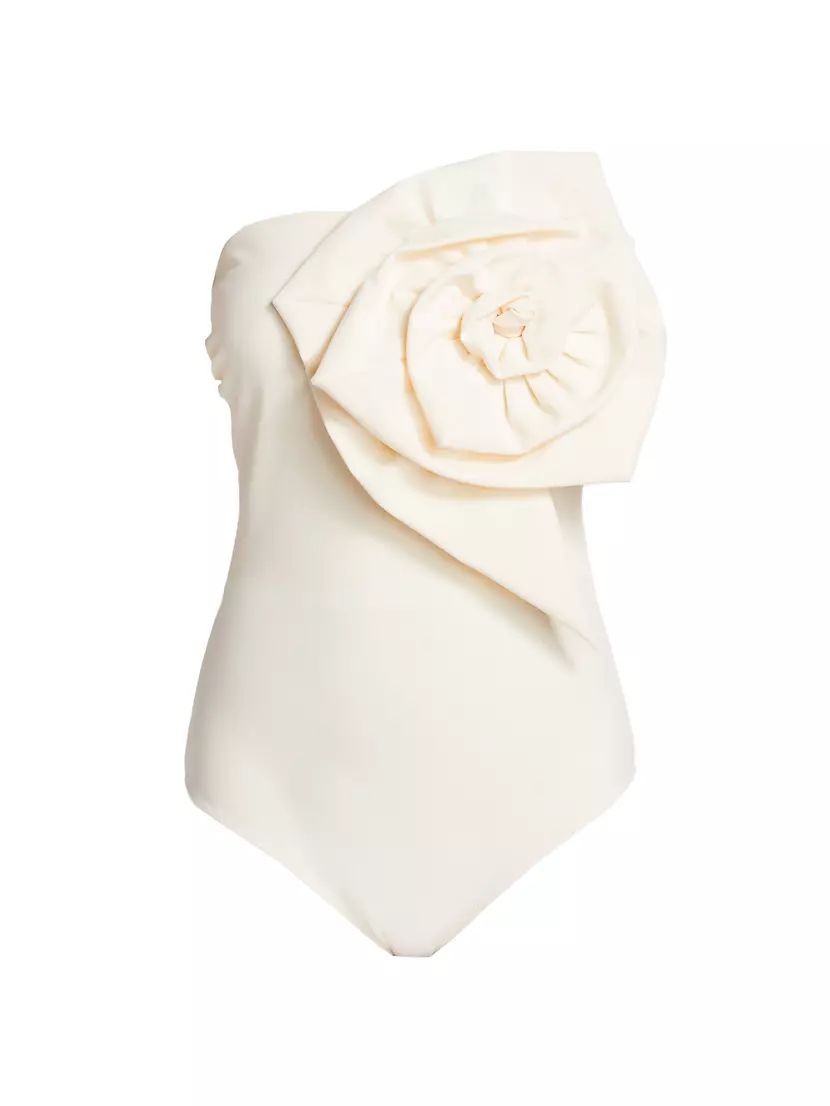 Chiara Boni La Petite Robe Cotefta Strapless One-Piece Swimsuit | Saks Fifth Avenue