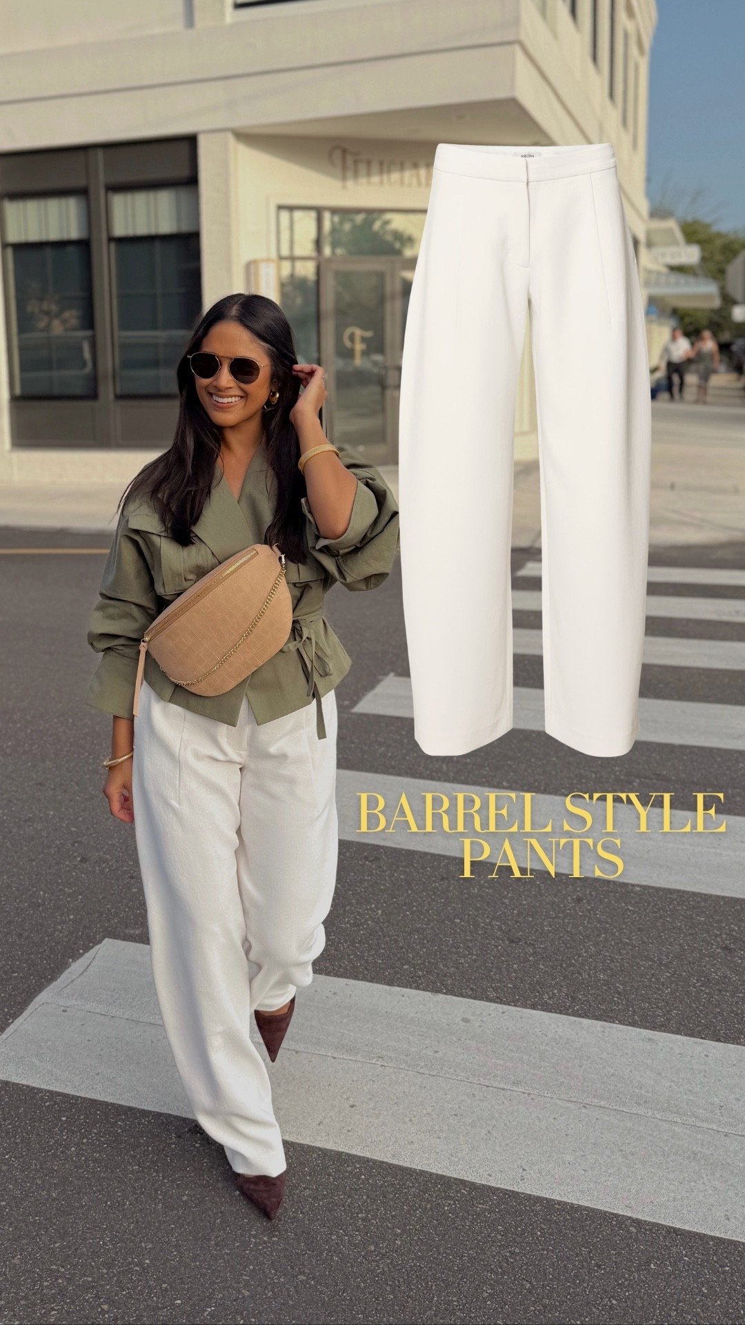 Obsessed with the barrel style fit of these dress pants + they’re wrinkle resistant! 
Take 20% OFF my Beck sling bag with code: HAUTE20

#LTKootd #LTKWorkwear