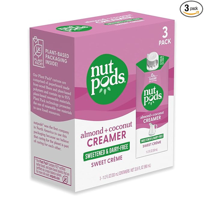 nutpods Sweet Crème Keto Coffee Creamer - Sweetened Non Dairy Creamer With Zero Sugar - 5 Calori... | Amazon (US)