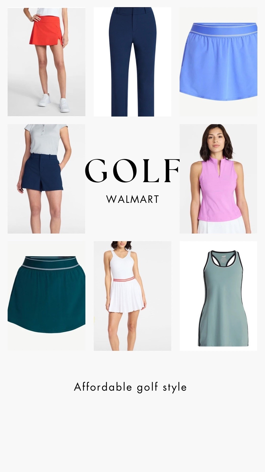 Affordable golf clothes from Walmart! 


#LTKfitnessgoals #LTKootd #LTKActive
