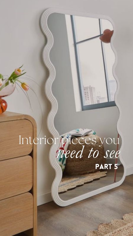 Interior pieces you need to see part 5: wavy mirror, soho home mirror dupe

#LTKfindsunder100 #LTKhome