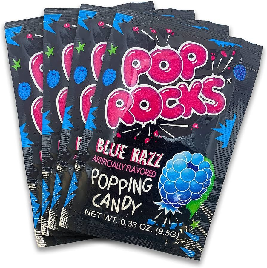 Blue Razz POP ROCKS® Candy | Includes 4 Individual Packs of Blue Raspberry Flavored Mini Rock Po... | Amazon (US)