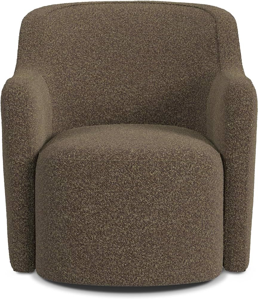 HomePop Décor Upholstered 360° Barrel Back Swivel Accent Chairs for Living Room & Bedroom | Dec... | Amazon (US)
