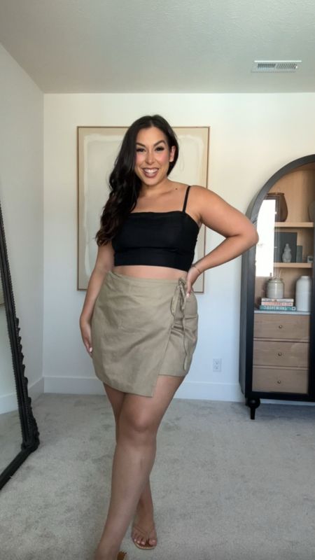 Midsize curvy spring outfit idea! I love a good wrap skirt, and this linen one is perfect for spring and summer style. 

#LTKSeasonal #LTKmidsize #LTKstyletip
