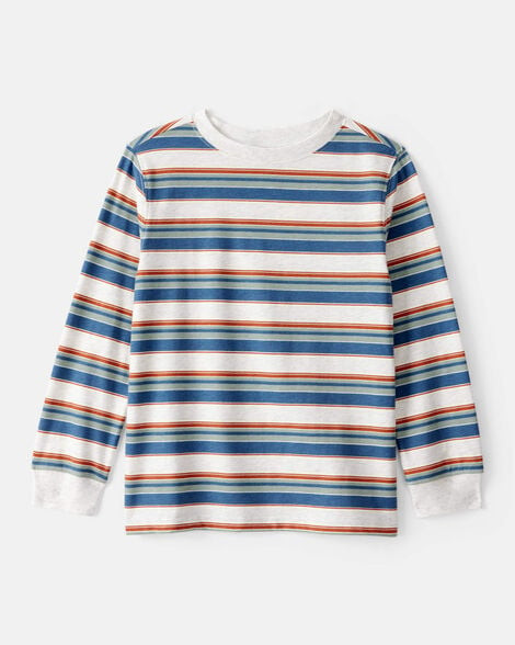 Boys Striped Long-Sleeve Tee -Grey | Carter's Inc