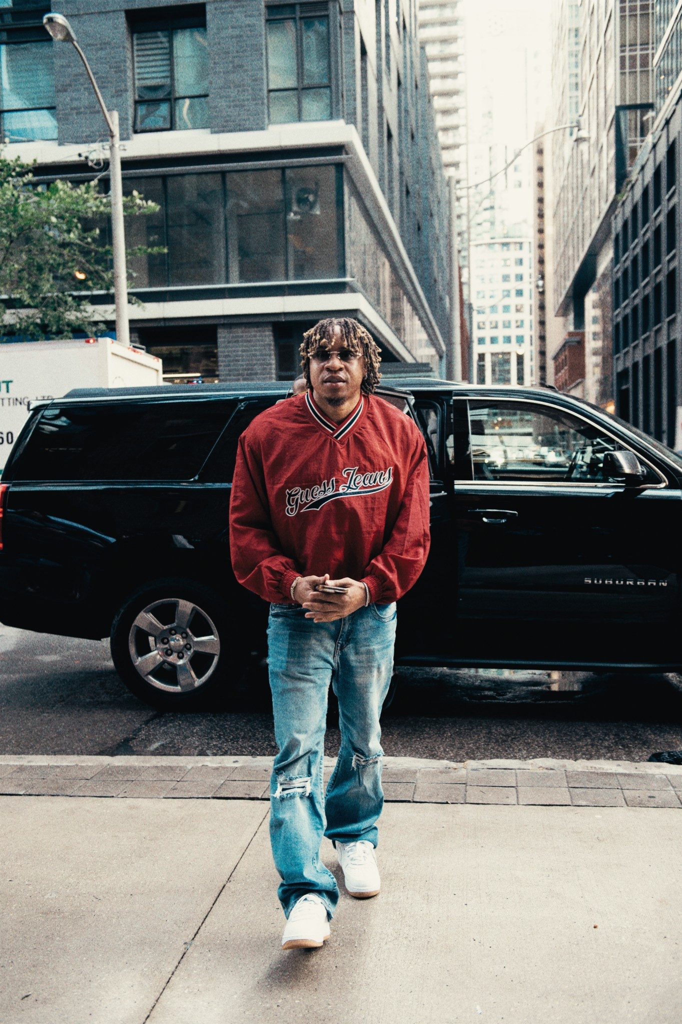 Simple but clean - red is always a YES for his complexion. Also love the cut on these jeans very elongating 👌🏾

#LTKMens