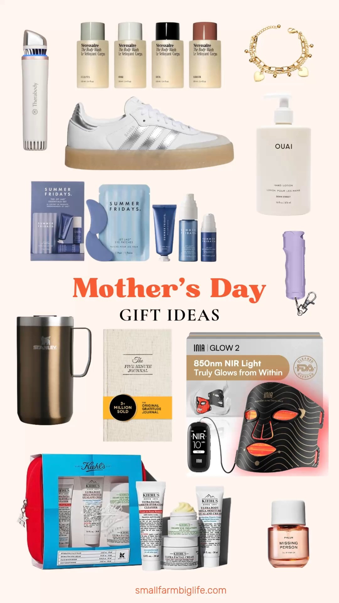 Another Mother's Day gift roundup because there are so many good options this year! Every single item in this post is something any mom would be thrilled to receive. From the most beautiful perfume and luxurious skincare sets to a red light therapy mask, a Therabody depuffing wand, and the cutest Adidas sneakers, these are the thoughtful gifts that make her feel truly special. Something for every mom and every budget. Linking everything below! 

 #LTKselfcare #LTKOver40 #LTKBeauty