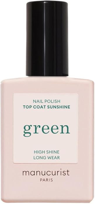 Manucurist - Green Sunshine Nail Polish Top Coat - Vegan Top Coat - 12-Free - Plant-Based Ingredi... | Amazon (US)