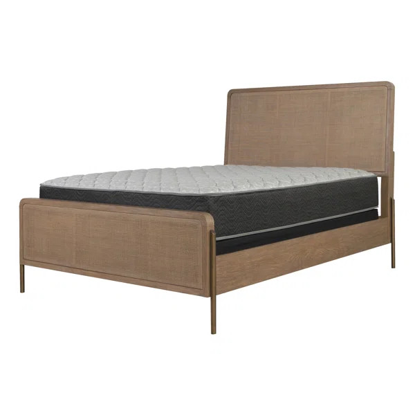 Stevie Sand Wash And Natural Cane Panel Bed | Wayfair North America