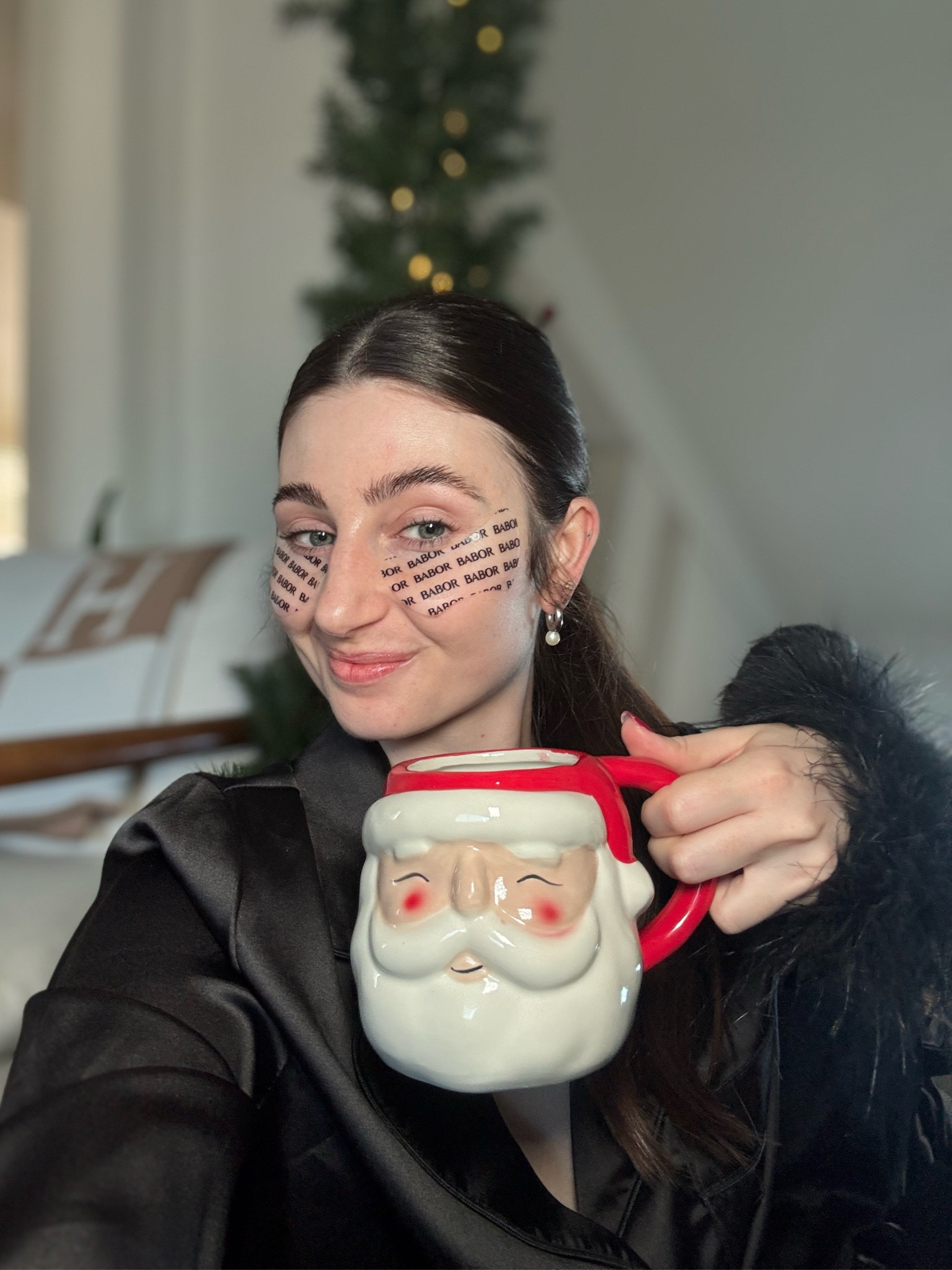 Christmas morning essentials - 

Reusable under eye patches , Santa mug , christmas pajamas , holiday pajamas, Christmas pjs , holiday pjs , gifts for her , feather pajamas , silk pajamas 

#LTKGiftGuide #LTKHoliday #LTKSeasonal