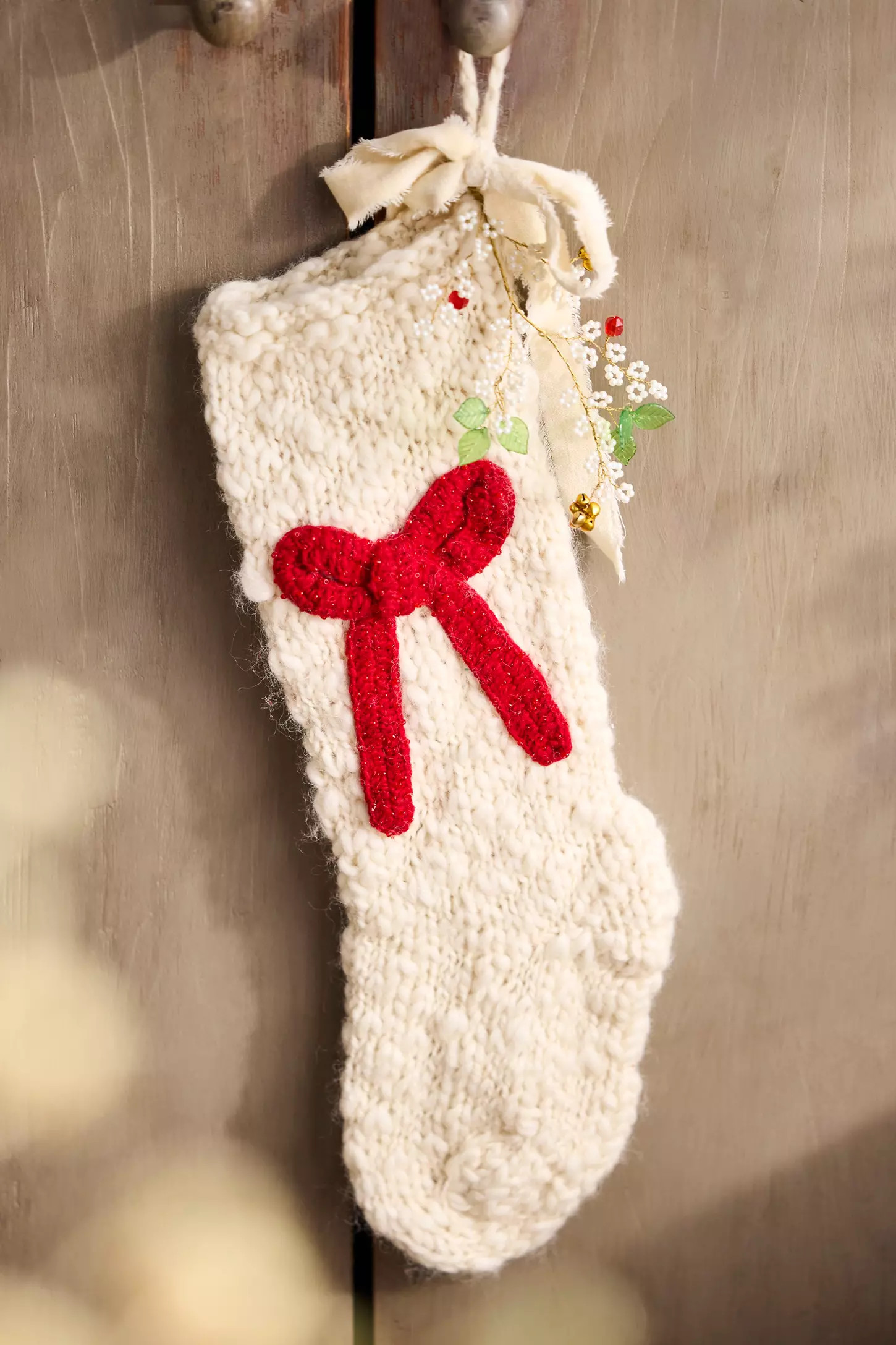 Knitted Holiday Icon Stocking | Anthropologie (US)