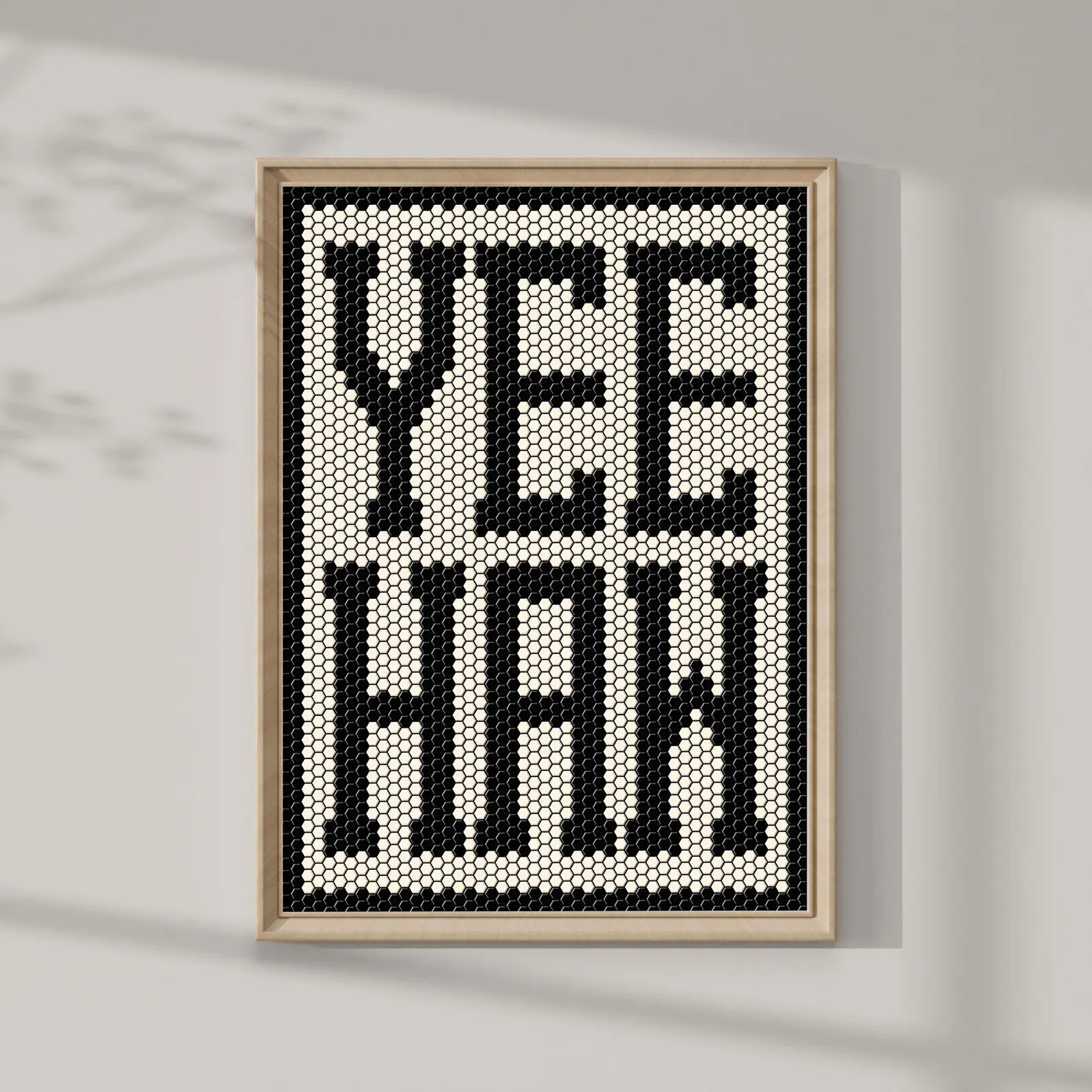 Yee Haw Tile Sign, YeeHaw Wall Art, Typographic Poster Southern Rustic Mosaic Print Coastal Cowgi... | Etsy (Global)