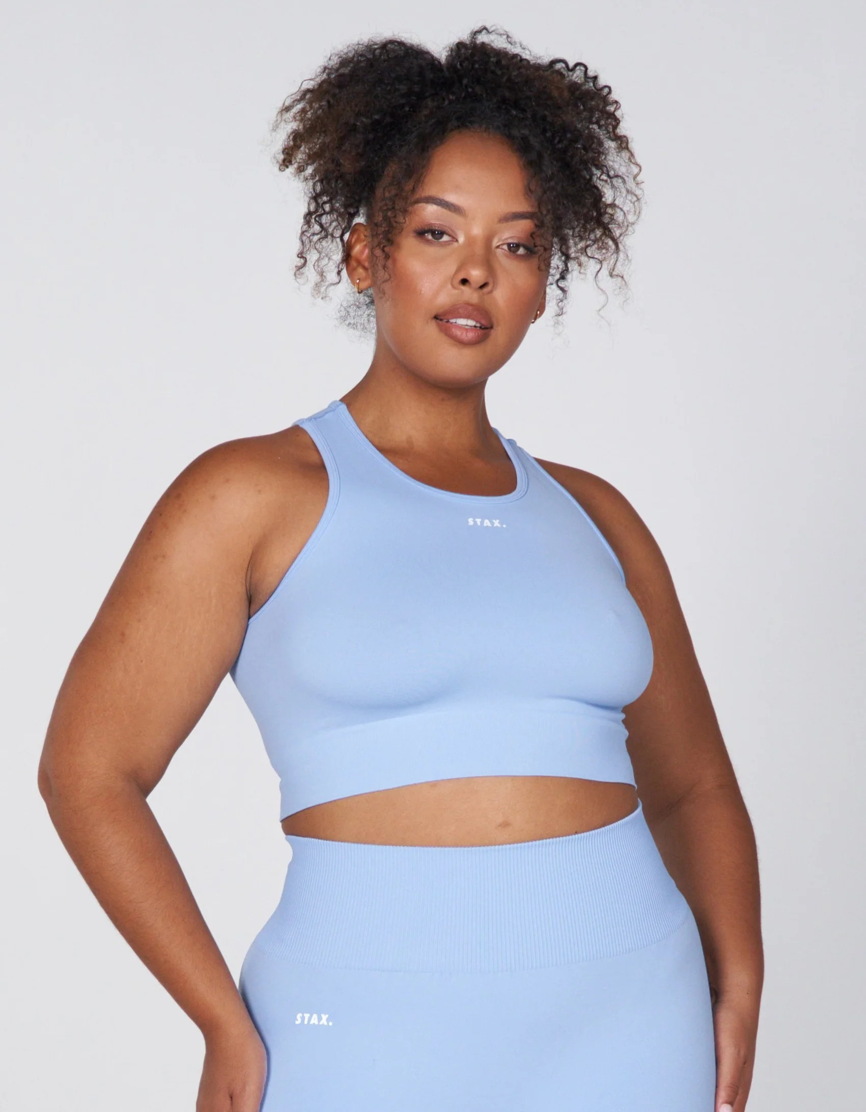 STAX. PSF Cropped Singlet - Baby Blue | STAX.