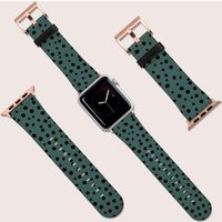 Apple Watch Strap, 40mm 38mm 42mm 44mm, Vegan Leather Band, Polka Dots Green Animal Print Band, Iwat | Etsy (US)