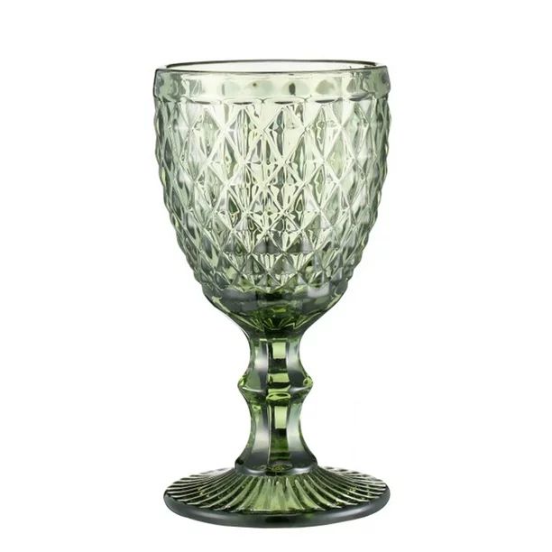 Wine Glass Colored Goblet Vintage Pattern Embossed Glasses Goblets for Party Wedding Anniversary ... | Walmart (US)