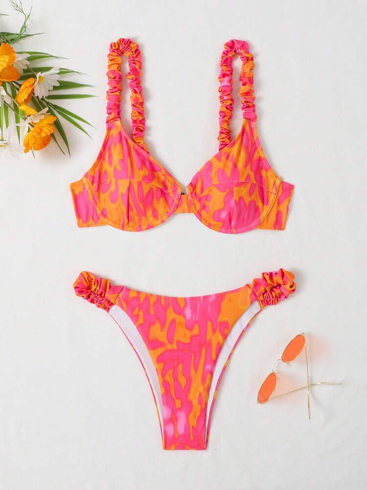 Allover Print Underwire Bikini Swimsuit
       
              
              $11.49        
    $... | SHEIN