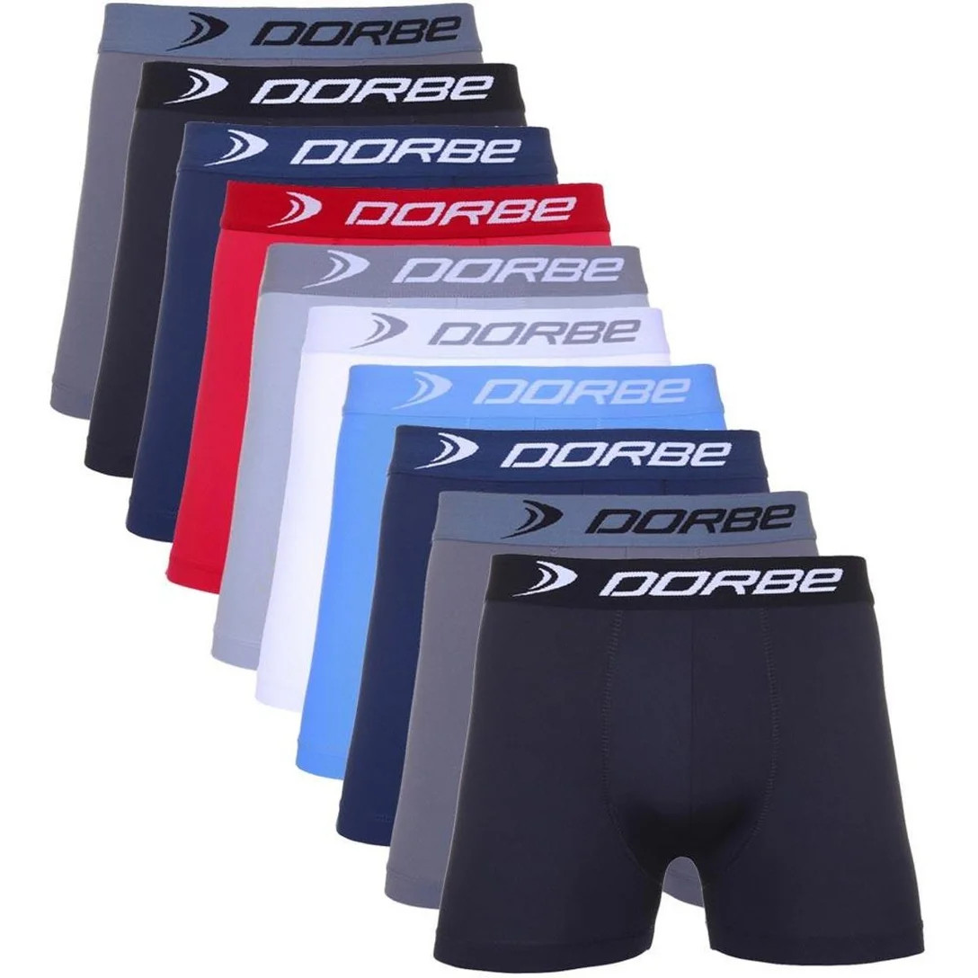 Kit Cuecas Boxer 10 Peças Dorbe - Colorido | Netshoes (BR)