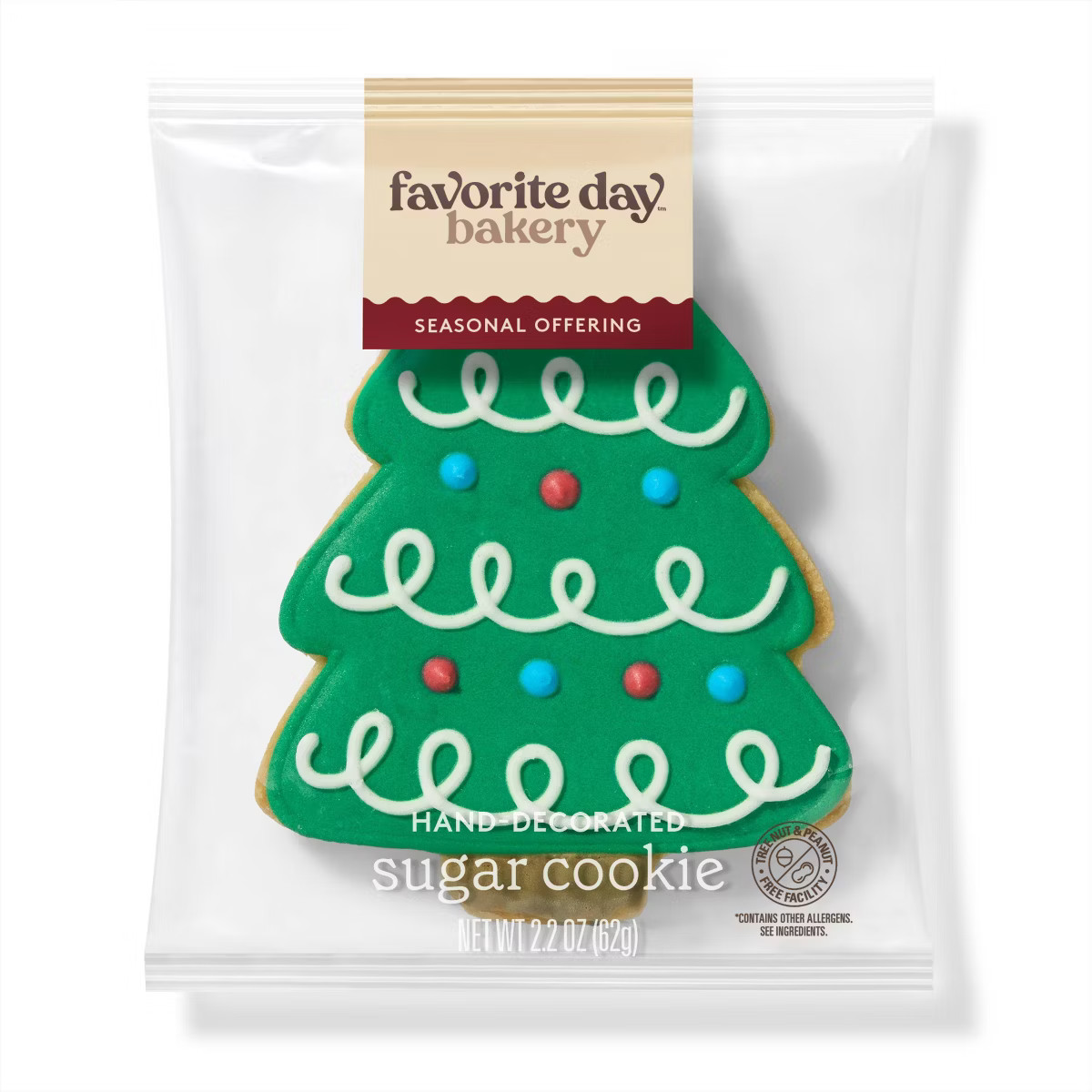 Holiday Decorated Tree Cookie - 2.2oz - Favorite Day™ | Target