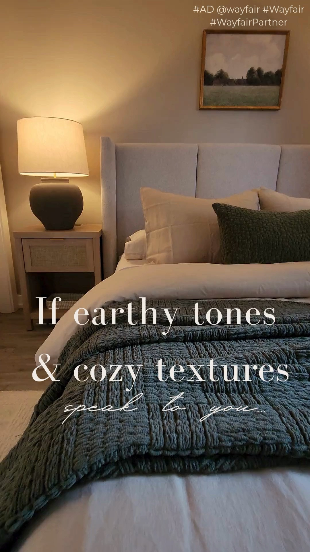 The colder seasons are coming, and suddenly all I want is a bedroom that feels warm, soft and extra cozy. 🤎  
Think layers of linen and velvet, chunky knits, warm wood, earthy colors and that soft glow from your bedside lamps.  So inviting, right?!
I found so many beautiful pieces at Wayfair to create this cozy, collected look, and I’ve linked my favorites for you!  :)
Shop everything on my LTK + follow my Shop for more cozy home finds, great deals and pieces I actually love.

#AD @wayfair #Wayfair #WayfairPartner #LTKHome #CozyBedroom #BedroomDecor #FallBedroom #NeutralBedroom #CozyHome #linencurtains #curtains #affordabledecor #nightstands #plugnightstand #cozyhomedecor #bedroom

#LTKhome #LTKfamily #LTKfall