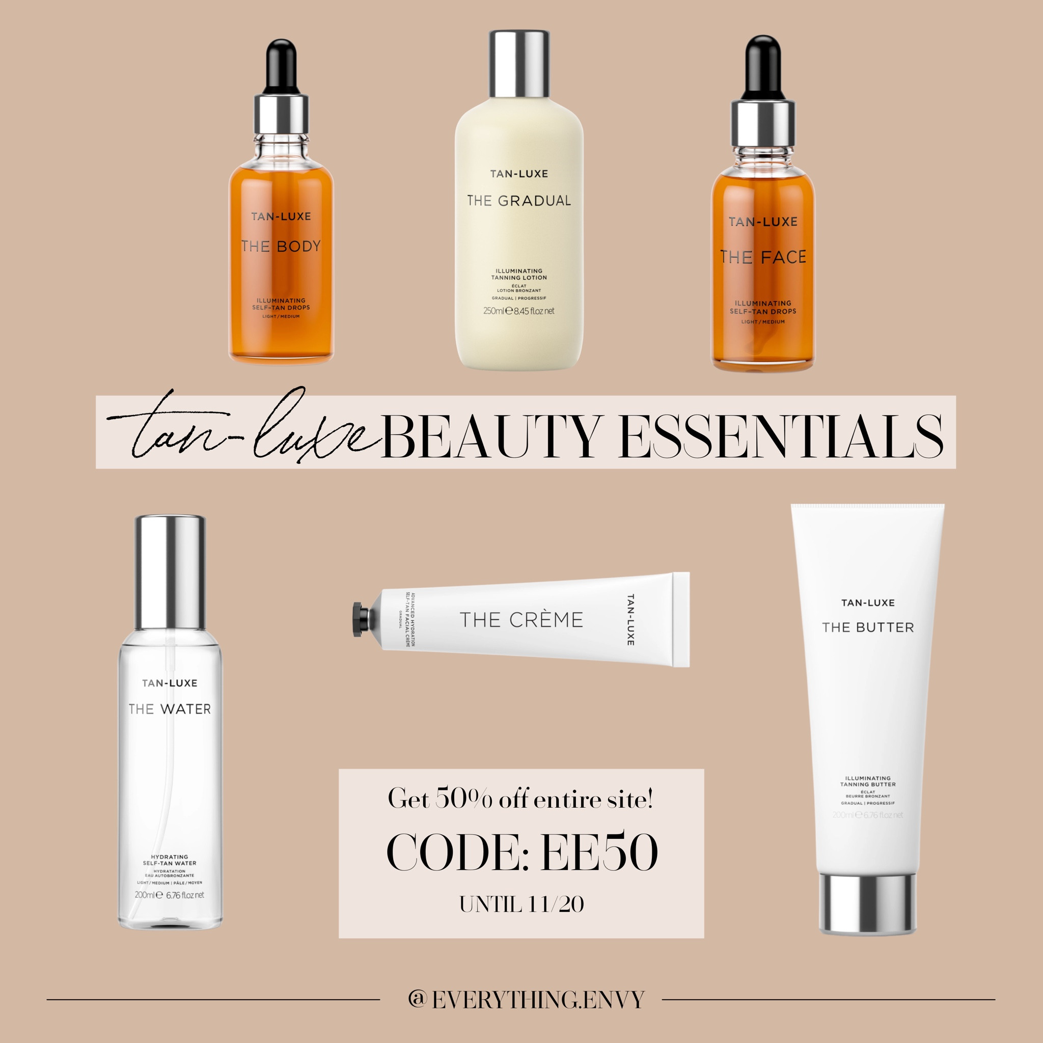 Tan-Luxe Beauty Essentials 🤩

Get 50% off their entire site with code EE50 through 11/20!

#LTKGiftGuide #LTKbeauty #LTKHoliday