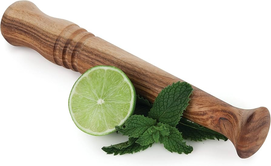Twine Acacia Wood Mojito Muddler, Wooden Pestle Bar Accessory and Cocktail Drinkware Tool, Kitchen E | Amazon (US)