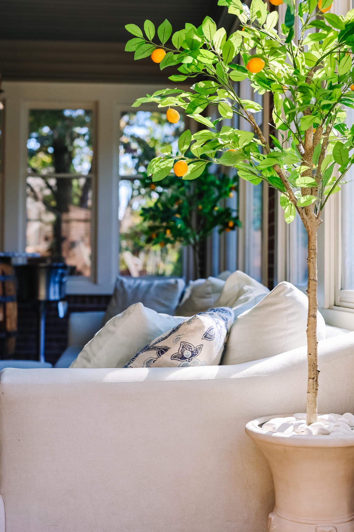 How to make a Faux Lemon Tree Look Real.  I’m in love with the warmth these trees added to our sunroom.  Comment “Lemon” with a video showing a tutorial video and shop all items needed.  

#fauxtree #lemontree #interirordesign #ltknowit #interiordecorating #southernliving #designteam #happyhome #love #blessedhome #homesweethome #countryliving 

#LTKhome